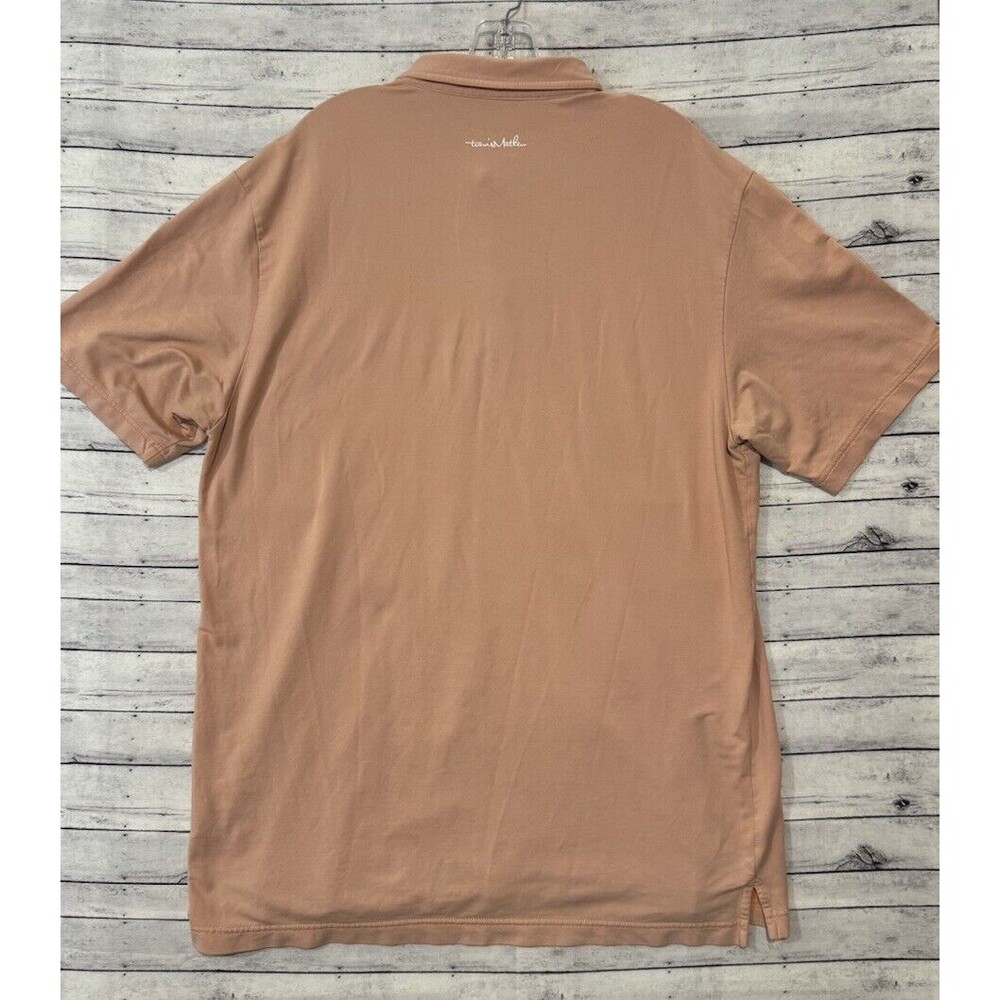 Travis Mathew Mens Short Sleeve Polo Shirt XL Orange Golf Stretch Cotton Blend - Picture 10 of 16
